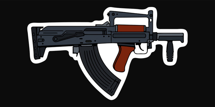 Modern Russian bullpup assault rifle