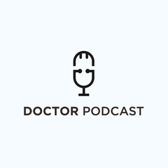 doctor podcast logo. mic logo