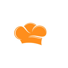 Chef hat logo template vector