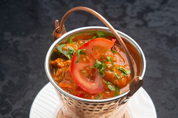 Typical Indian food, Lamb Balti.