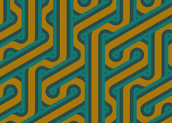 Colour Hexagon Tile Connection art background design illustration