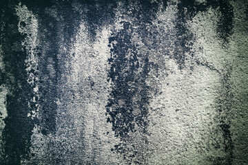 Old, shabby, dark grunge concrete wall texture. Backgrounds.