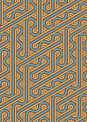 Colour Hexagon Tile Connection art background design illustration