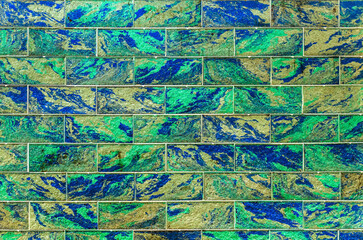 Fototapeta premium wall made of colored sandstone