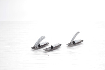  a view about a very simple scale model fishing boat