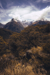 View from key summit, Fiordland National park, south island, New Zealand.