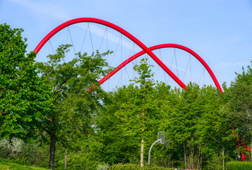 Architektur in einem öffentlichen Park in Gelsenkirchen