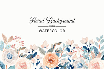 soft watercolor floral background