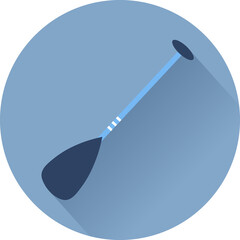 sport icons on sup board in flat style.