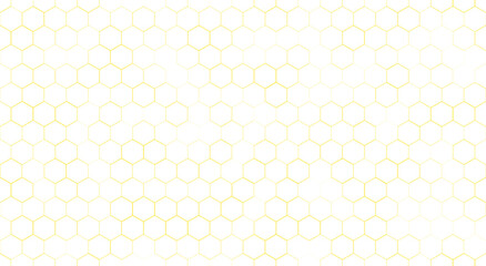 Background of yellow honeycombs. Honeycombs. Vector illustration. Yellow. Background. Honey. - obrazy, fototapety, plakaty