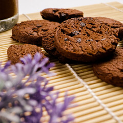 chocolate chip cookies on tray