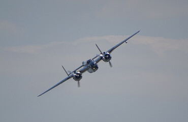 B-25 Mitchell Medium Bomber Inflight    
