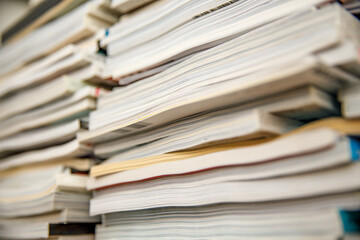 積み重ねられた沢山の古い本