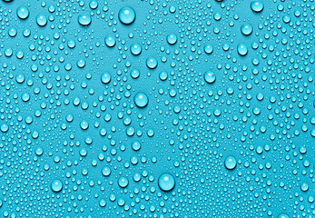 abstract water drop on blue green texture background