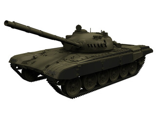 3d Rendering of a Soviet Cold War Era Tank