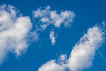 綺麗な青空と雲の風景