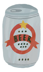 缶ビール　ビール　イラスト