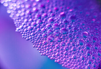 Colored soap and water bubbles. Abstract background.