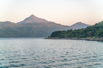 The wondefull view on the tracking path in the Sai Kung East Country Park in Hong Kong