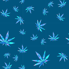 cannabis seamless pattern decorative style triangular rastaman culture smoking creative design textile for cloth clothing t-shirts background typography postcard package