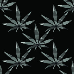 cannabis hemp leaves smoking reggae black and white ornament stylish print fabric t-shirts sublimation phone cases