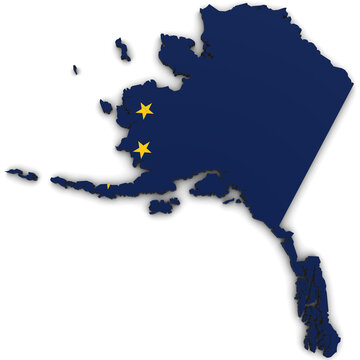 recommend clip art: 3d Rendering of the State of Alaska
