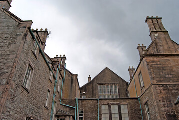 Chimneys of an old house, Ireland