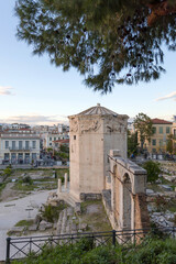 Fototapeta na wymiar Ruins of the ancient Roman market in Athens