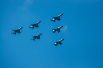 Fototapeta na wymiar MIG-21 Jet Fighters