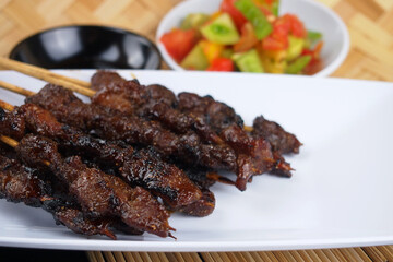 Sate kambing,Indonesian lamb satay 