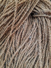 Abstract background of ropes, hemp, thread.