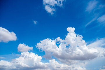 blue sky with cloud in bright morning.