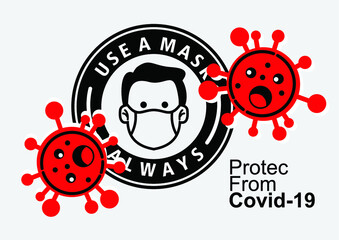 Protect from coronavirus, Medical shield. Bacterial and viral defense. Wuhan 2019-nCoV icon. Vector illustration in flat style for medical, infographic designs.