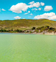 Lake in the mountains of the Pyrenees in a sunny day in the north of Spain