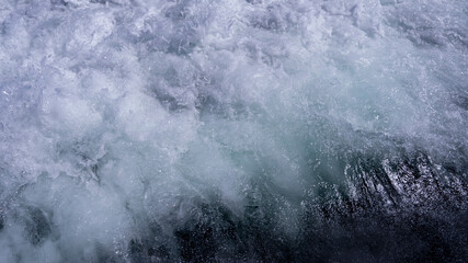 sea foam from ship waves