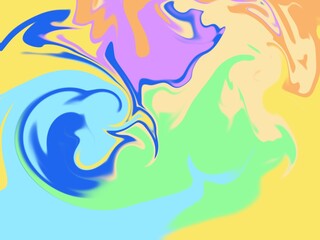 Abstract colorful marble texture background.Ink pattern.