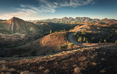 Sunrise at Bunyeroo Valley in Flinders Ranges, South Ausralia © Viktor Posnov
