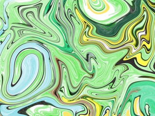 Abstract colorful marble texture background.Ink pattern.