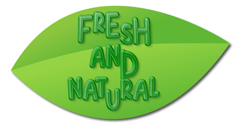 Blatt, Frisch und natürliches, Banner