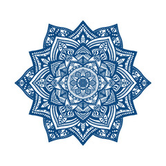 Mandala Floral hand drawn oriental style. use for Henna , tatoo, yaga, fabric ,moraccan .