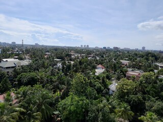 Fototapeta na wymiar Over view of palarivattom city, kerala 