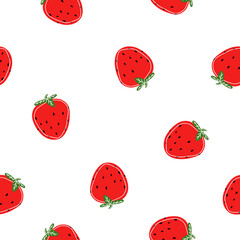 cute white pattern hello summer strawberry
