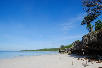 beach, sea, island, sand, ocean, water, tropical, sky, landscape, blue, coast, travel, nature, summer, vacation, paradise, clouds, thailand, beautiful, turquoise, holiday, shore, rock, bay, tourism