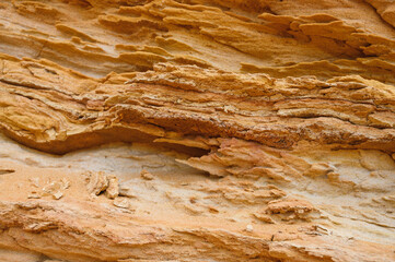 Sand pit. Mining of sand and clay. Natural texture.