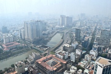 The cityscape at Ho Chi Minh City.