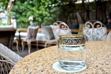 Outdoor cafe in Vietnam.