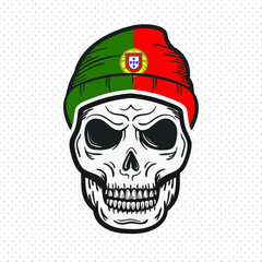 country flags with skull