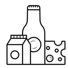 Milk and dairy products icon