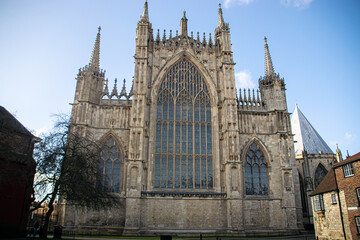 Fototapeta na wymiar Photo of York cathedral during a sunny day in Uk