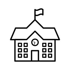 School building icon